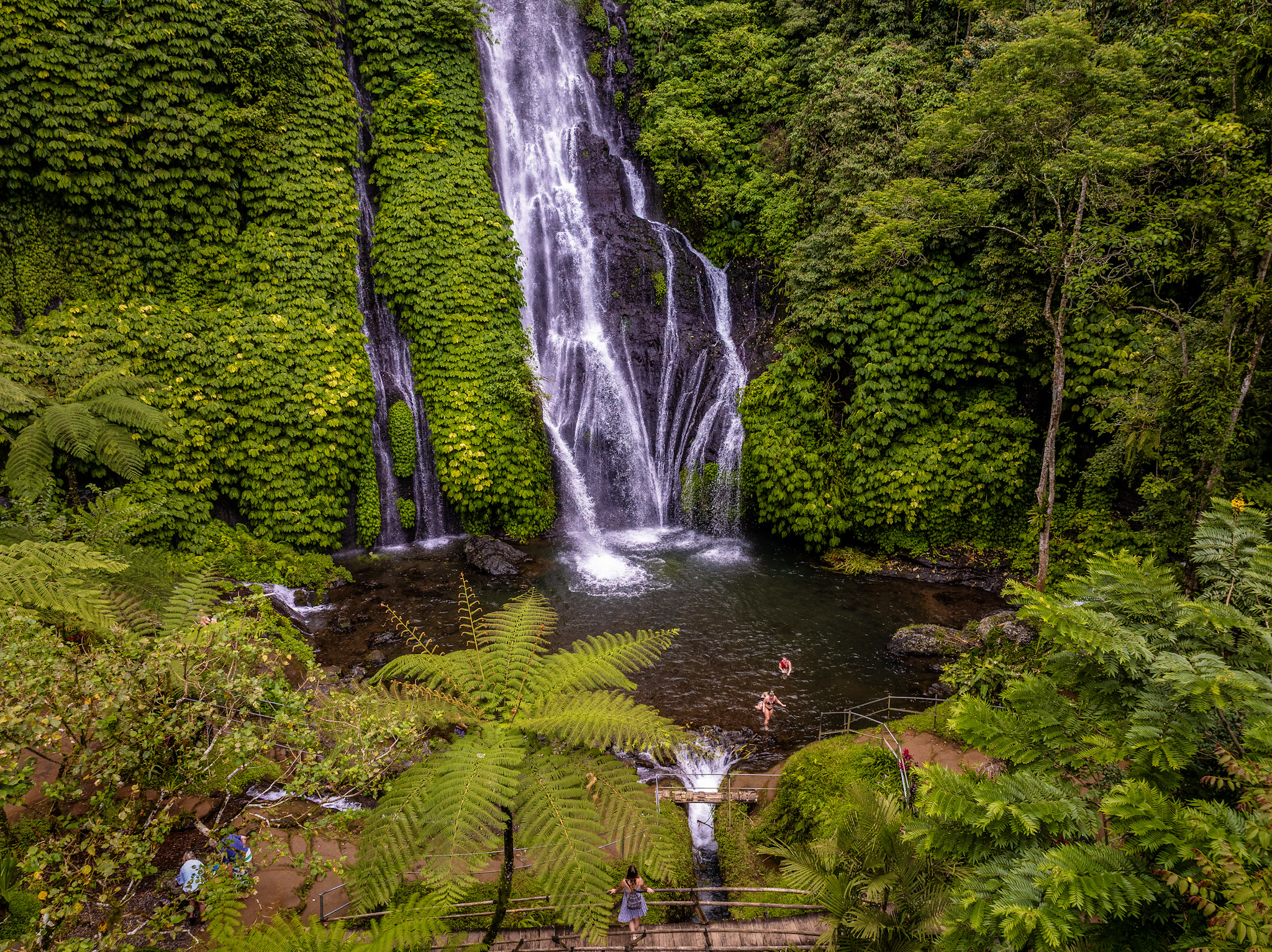 Munduk waterfalls on a day trip from Ubud, Bali
